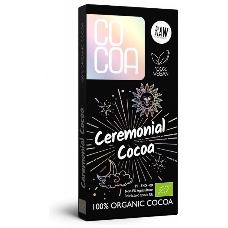 KAKAO CEREMONIALNE TABLICZKA BIO 50 g - COCOA