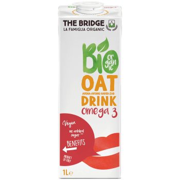 NAPÓJ OWSIANY OMEGA-3 BEZ DODATKU CUKRÓW BEZGLUTENOWY BIO 1 L - THE BRIDGE