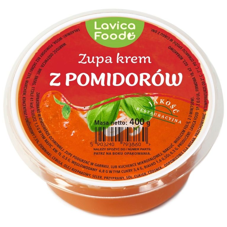 ZUPA KREM Z POMIDORÓW 400 g - LAVICA FOOD (PRODUKT SEZONOWY)