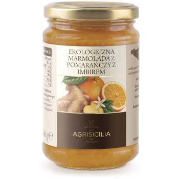 MARMOLADA Z POMARAŃCZY Z IMBIREM BIO 360 g - AGRISICILIA