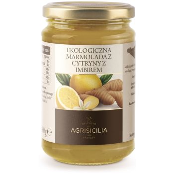 MARMOLADA Z CYTRYN Z IMBIREM BIO 360 g - AGRISICILIA