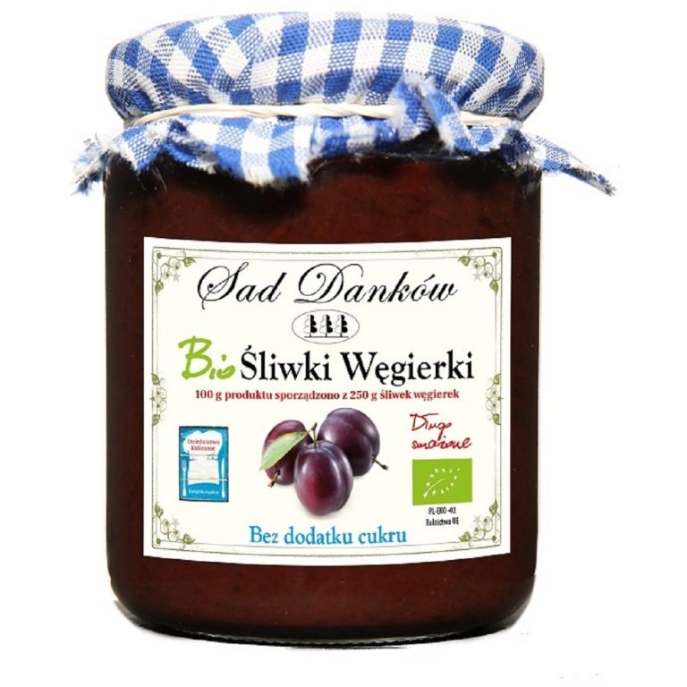 ŚLIWKA WĘGIERKA BEZ DODATKU CUKRÓW BIO 270 g - SAD DANKÓW