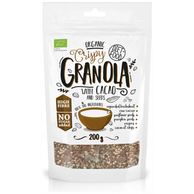 GRANOLA Z KAKAO BIO 200 g - DIET-FOOD