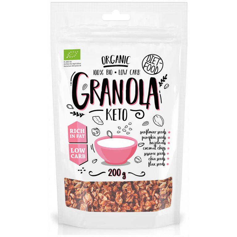 GRANOLA KETO BIO 200 g - DIET-FOOD