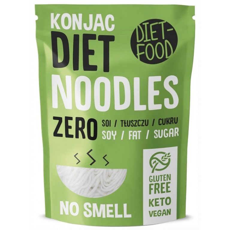 MAKARON (KONJAC) NOODLE BEZGLUTENOWY 270 g (200 g) - DIET-FOOD