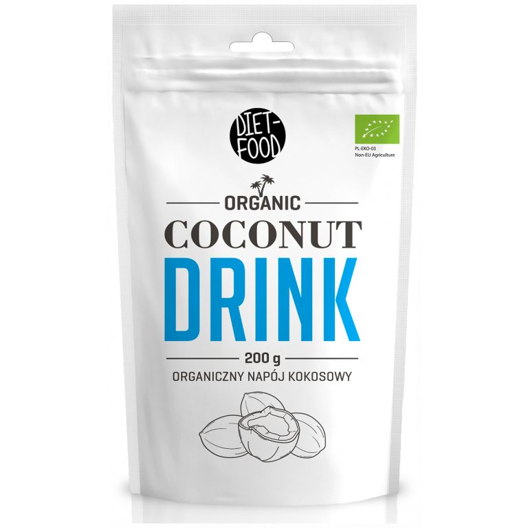 COCONUT MILK - NAPÓJ KOKOSOWY W PROSZKU BIO 200 g - DIET-FOOD