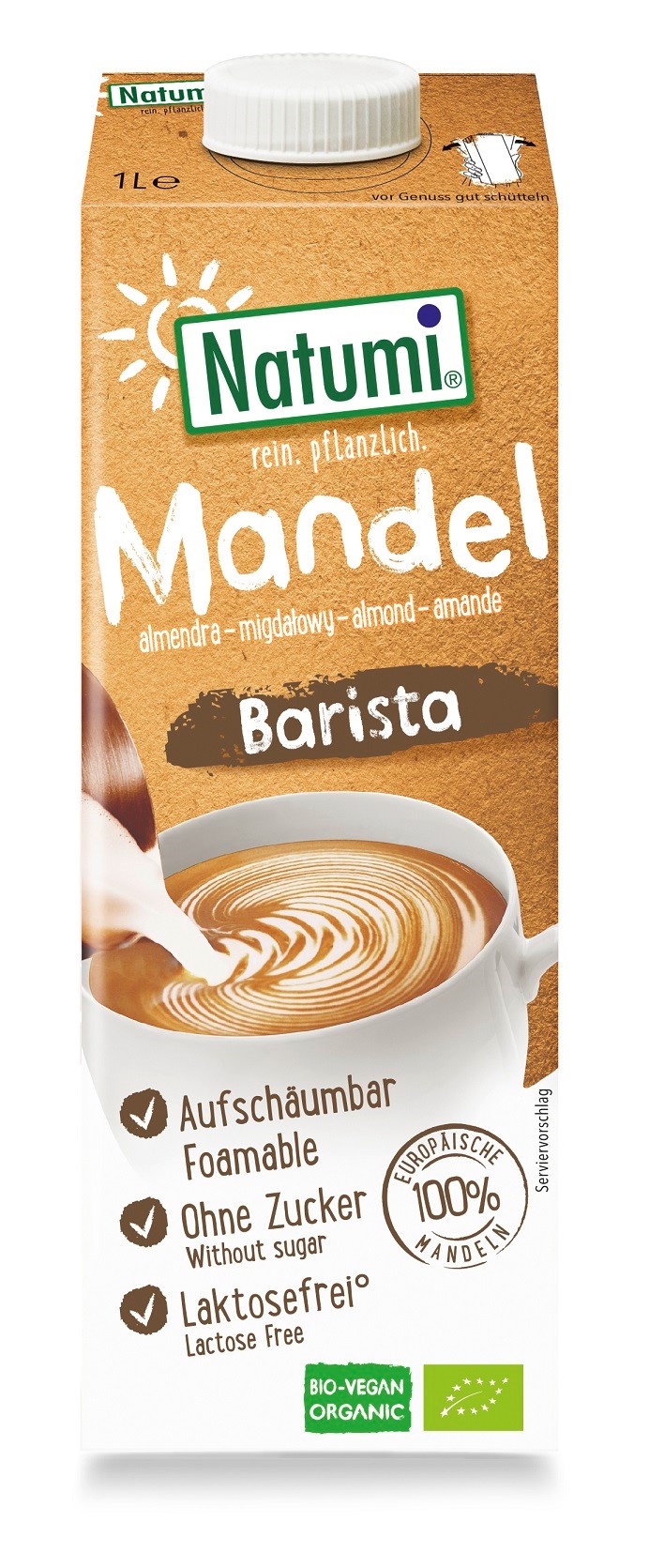 NAPÓJ MIGDAŁOWY BARISTA NIE ZAWIERA CUKRÓW BIO 1 L - NATUMI