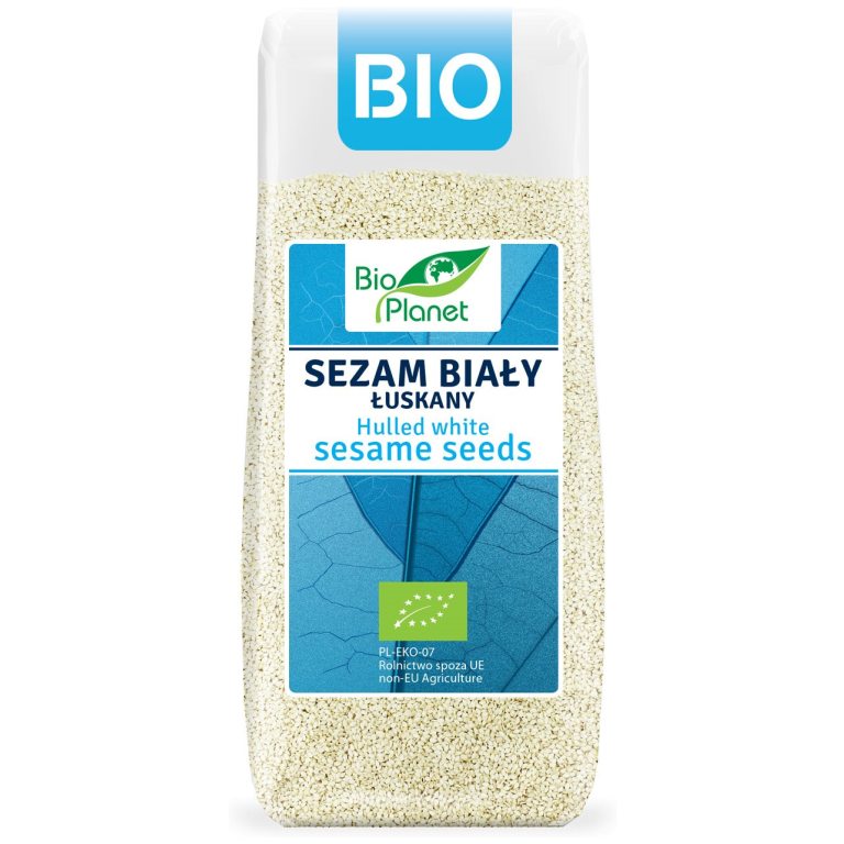 SEZAM BIAŁY ŁUSKANY BIO 200 g - BIO PLANET