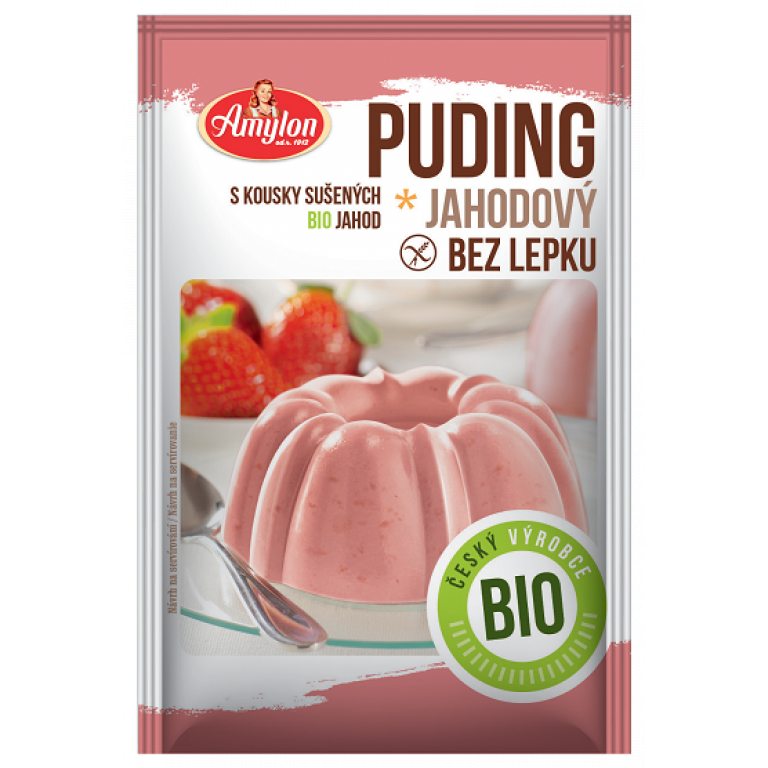 BUDYŃ TRUSKAWKOWY BEZGLUTENOWY BIO 40 g - AMYLON