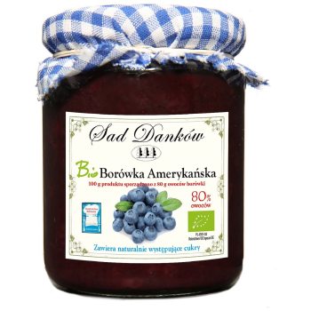 BORÓWKA AMERYKAŃSKA 80 % BIO 260 g - SAD DANKÓW