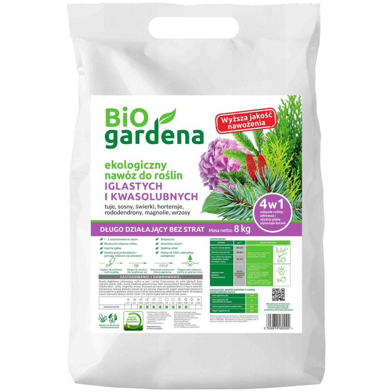 NAWÓZ DO ROŚLIN IGLASTYCH ECO 8 kg - BIOGARDENA