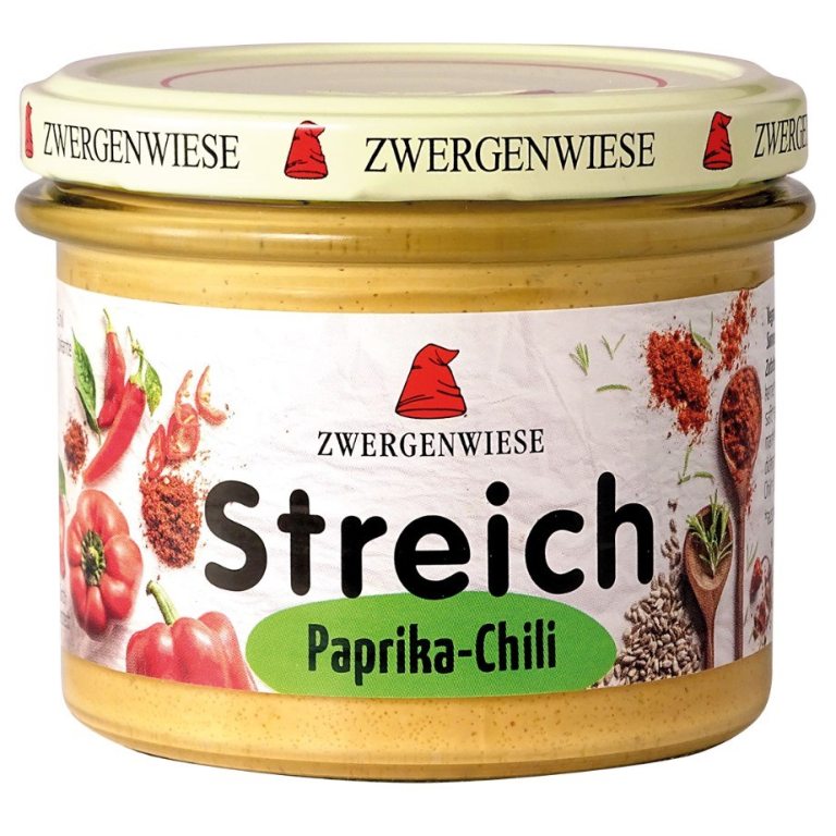 PASTA SŁONECZNIKOWA Z PAPRYKĄ BEZGLUTENOWA  BIO 180 g - ZWERGENWIESE