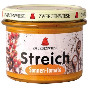 PASTA SŁONECZNIKOWA Z SUSZONYMI POMIDORAMI BEZGLUTENOWA BIO 180 g - ZWERGENWIESE