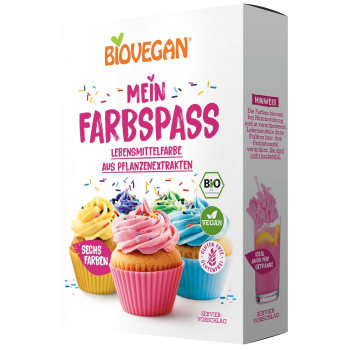 BARWNIKI SPOŻYWCZE BEZGLUTENOWE BIO (6 x 8 g) 48 g - BIOVEGAN