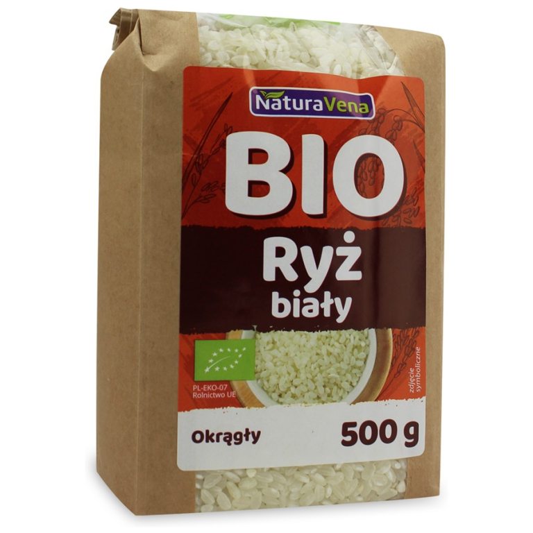 RYŻ BIAŁY OKRĄGŁY BIO 500 g - NATURAVENA