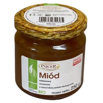MIÓD WRZOSOWY BIO 250 g - PASIEKA PUCER