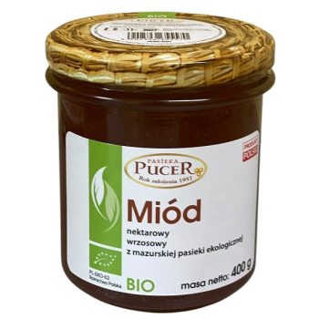 MIÓD WRZOSOWY BIO 400 g - PASIEKA PUCER