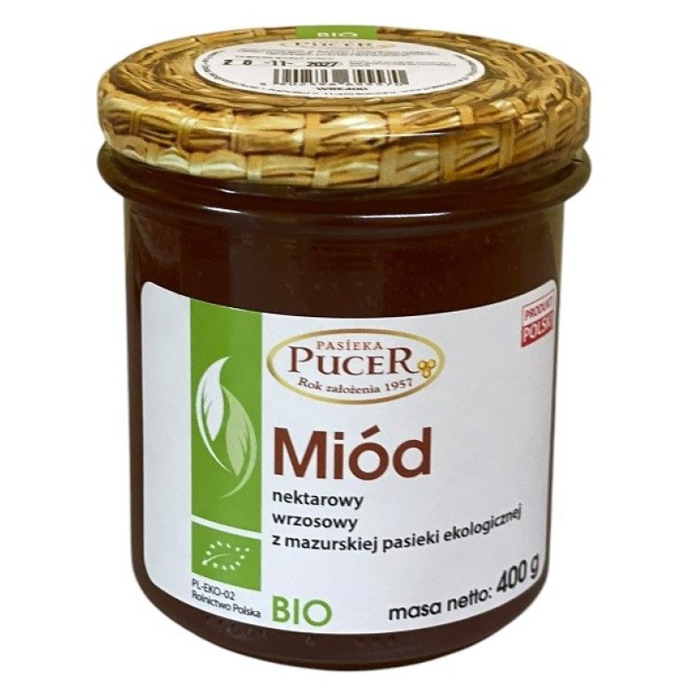 MIÓD WRZOSOWY BIO 400 g - PASIEKA PUCER