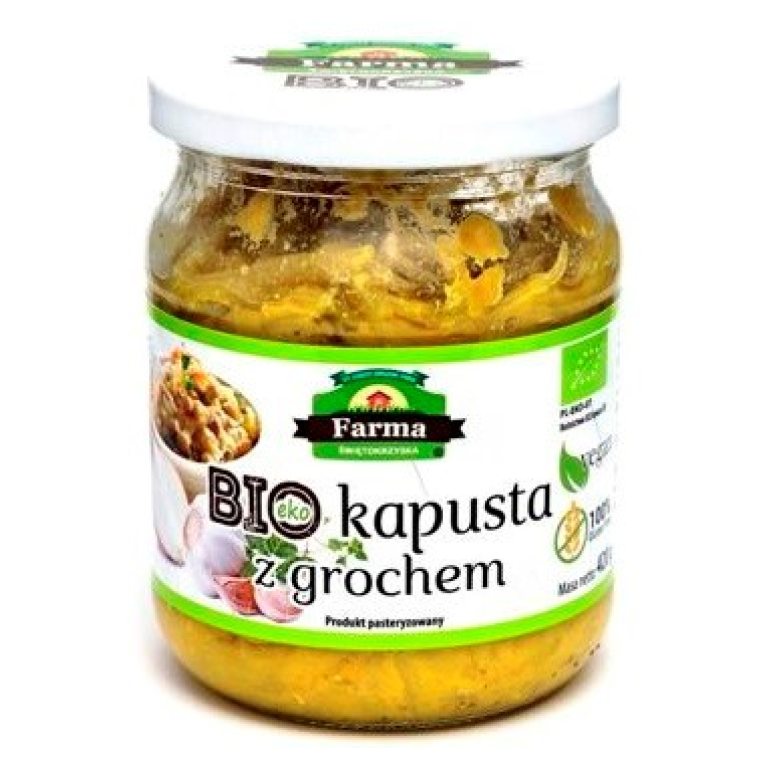 KAPUSTA Z GROCHEM BEZGLUTENOWA BIO 420 g - FARMA ŚWIĘTOKRZYSKA  (PRODUKT SEZONOWY)