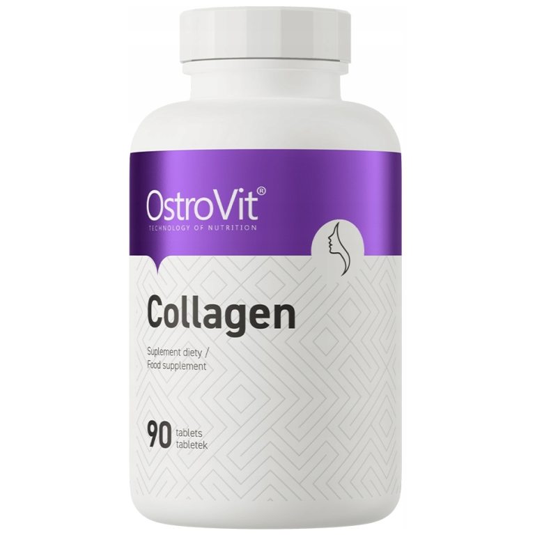 OstroVit Collagen 90 tabs MOCNE KOŚCI STAWY KOLAGEN Wołowy 3000 mg