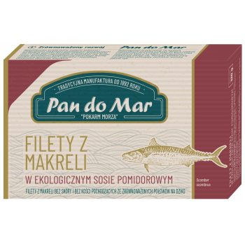 MAKRELA FILETY W BIO SOSIE POMIDOROWYM 120 g - PAN DO MAR