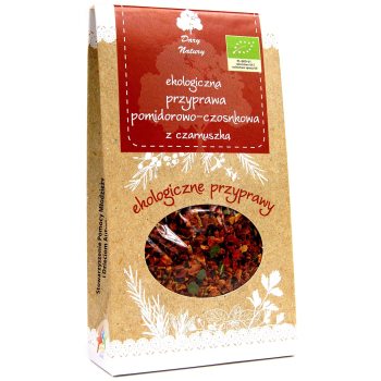 PRZYPRAWA POMIDOROWO - CZOSNKOWA Z CZARNUSZKĄ BIO 40 g - DARY NATURY