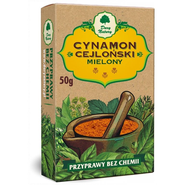 CYNAMON CEJLOŃSKI MIELONY 50 g - DARY NATURY