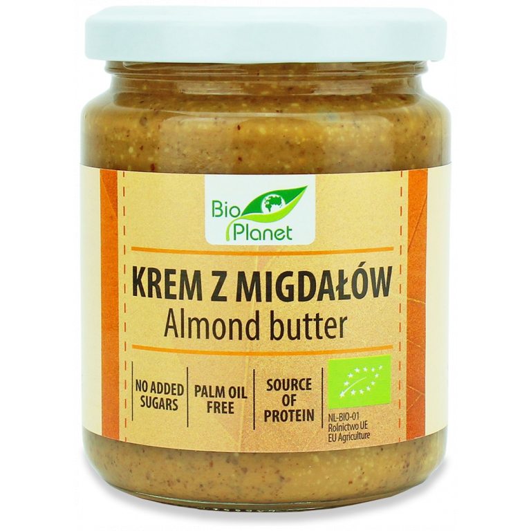 KREM Z PRAŻONYCH MIGDAŁÓW BIO 250 g - BIO PLANET