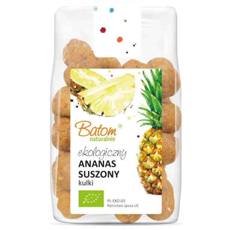 ANANAS SUSZONY KULKI BIO 100 g - BATOM