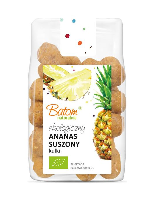 ANANAS SUSZONY KULKI BIO 100 g - BATOM