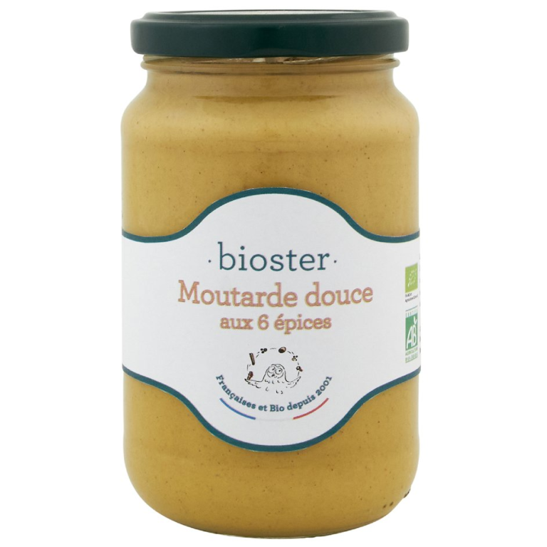 MUSZTARDA Z 6 PRZYPRAWAMI BIO 350 g - BIOSTER