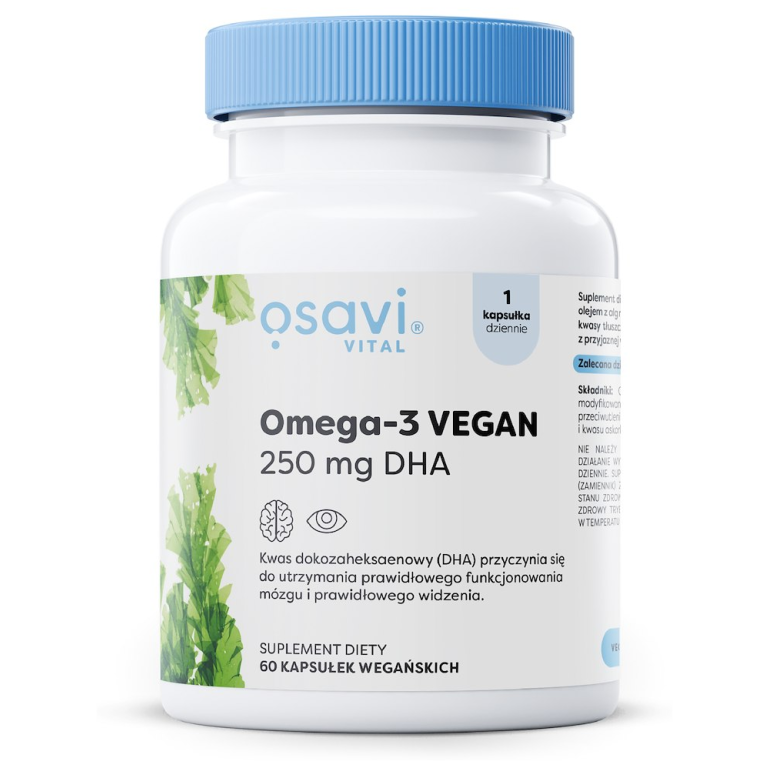 OMEGA-3 VEGAN BEZGLUTENOWA 60 KAPSUŁEK - OSAVI