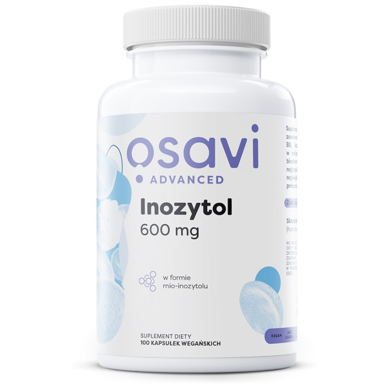 INOZYTOL (600 mg) BEZGLUTENOWY 100 KAPSUŁEK - OSAVI