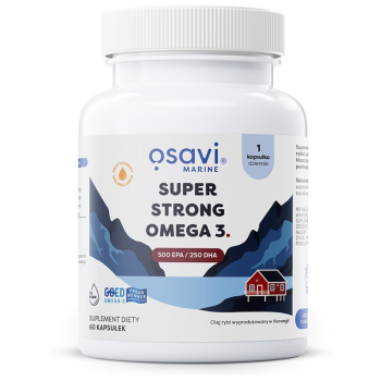 OMEGA-3 SUPER STRONG BEZGLUTENOWA 60 KAPSUŁEK - OSAVI