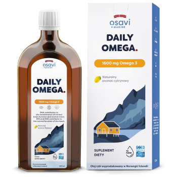 OMEGA-3 (1600 mg) O SMAKU CYTRYNOWYM 500 ml - OSAVI