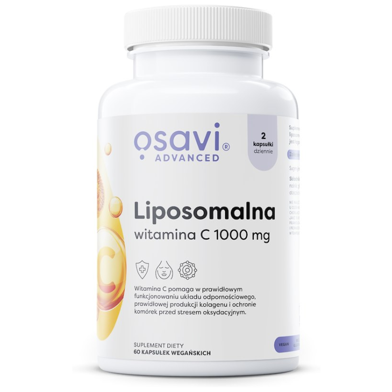 WITAMINA C LIPOSOMALNA BEZGLUTENOWA 60 KAPSUŁEK - OSAVI