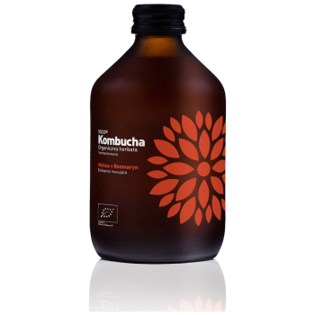 KOMBUCHA Z MALINĄ I ROZMARYNEM BEZGLUTENOWA BIO 330 ml - VIGO