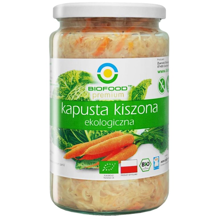 KAPUSTA KISZONA Z MARCHEWKĄ BEZGLUTENOWA BIO 700 g (500 g) - BIO FOOD