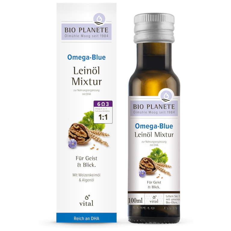 OMEGA BLUE - MIESZANKA Z OLEJEM LNIANYM (ORZECHY WŁOSKIE