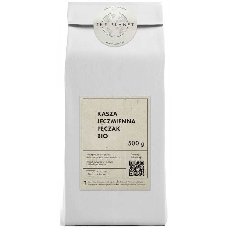 KASZA JĘCZMIENNA PĘCZAK BIO 500 g - THE PLANET