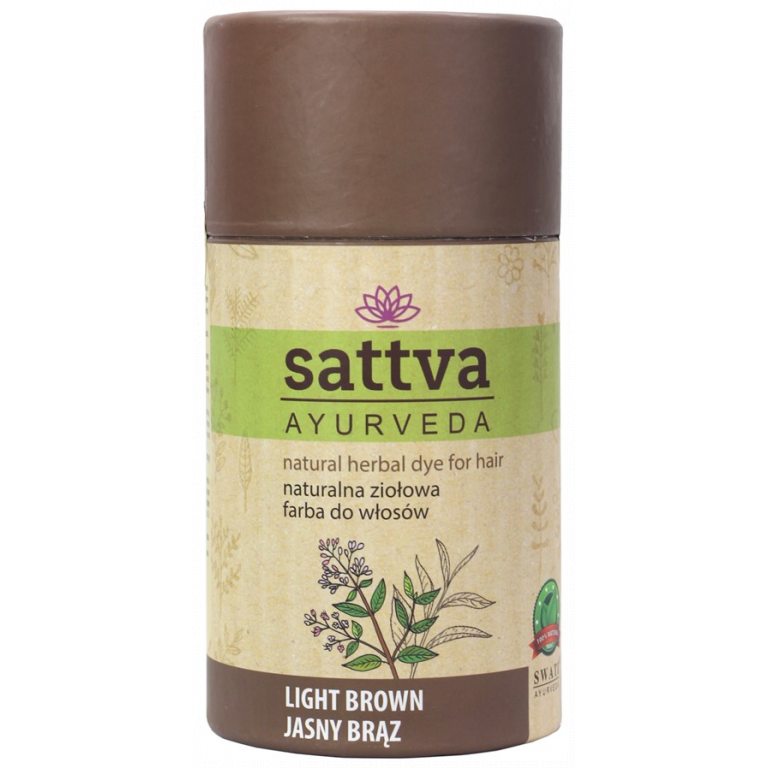 HENNA JASNY BRĄZ ECO 150 g - SATTVA (AYURVEDA)