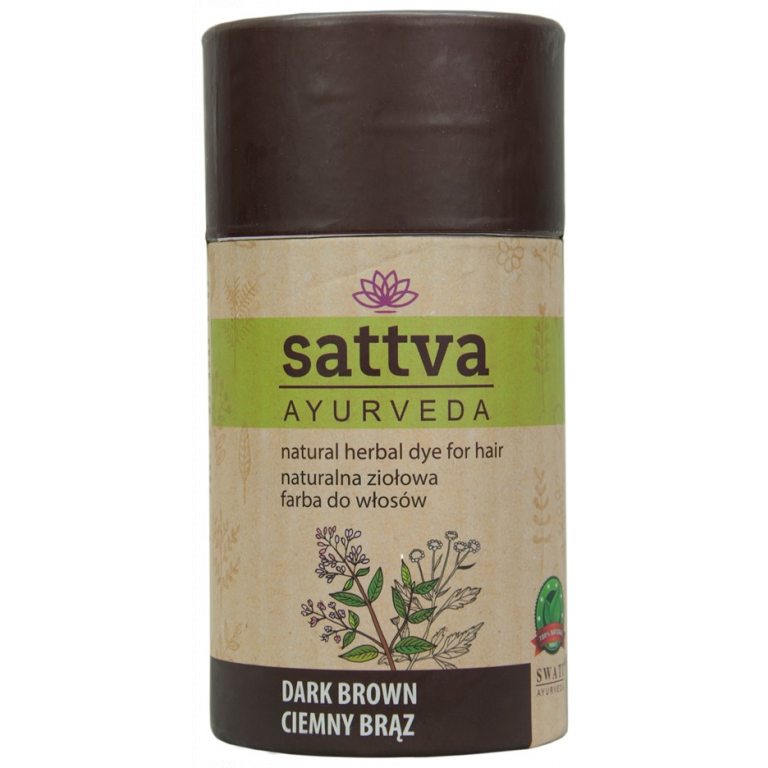 HENNA CIEMNY BRĄZ ECO 150 g - SATTVA (AYURVEDA)