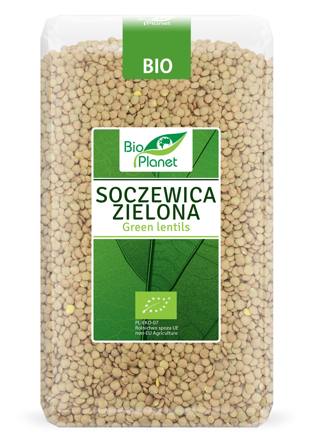 SOCZEWICA ZIELONA BIO 1 kg - BIO PLANET