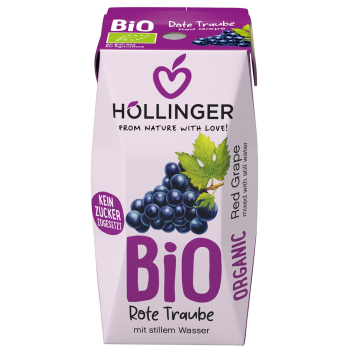 NEKTAR Z CZERWONYCH WINOGRON BEZ DODATKU CUKRÓW BIO 200 ml - HOLLINGER