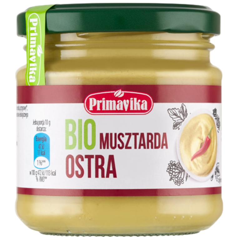 MUSZTARDA OSTRA BIO 170 g - PRIMAVIKA