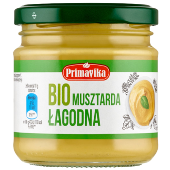 MUSZTARDA ŁAGODNA BIO 170 g - PRIMAVIKA
