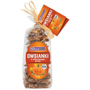 CIASTKA OWSIANKI Z PESTKAMI DYNI 175 g - NATURAVENA
