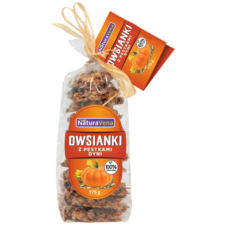 CIASTKA OWSIANKI Z PESTKAMI DYNI 175 g - NATURAVENA