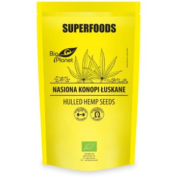 NASIONA KONOPI ŁUSKANE BIO 200 g - BIO PLANET SUPERFOODS