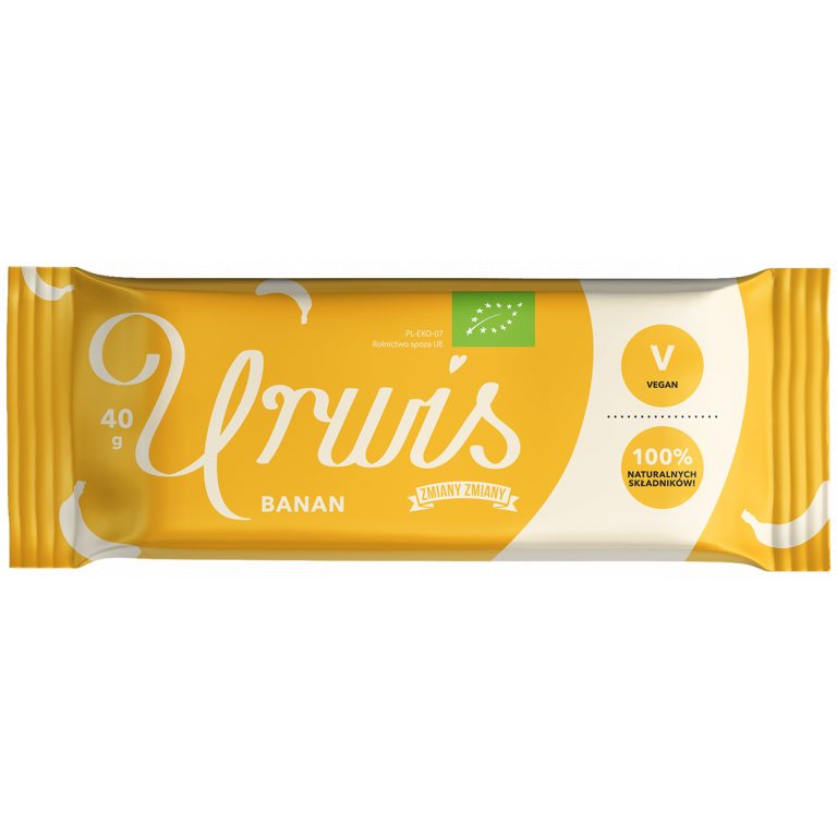 BATON BAKALIOWY Z BANANAMI "URWIS" BEZGLUTENOWY BIO 40 g - ZMIANY ZMIANY